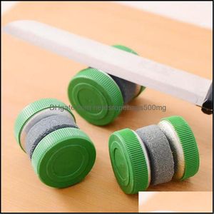 Sharpeners Kitchen Knives Accessories Kitchen Dining Bar Home Garden Round Knife Sharpener Household Grindstone Fast Sharpening Stone Sim