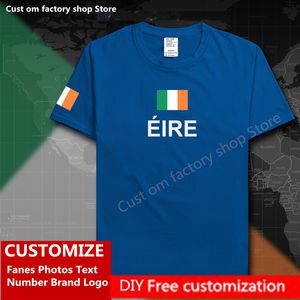 Eire İrlanda T Shirt Özel Jersey hayranları DIY İsim Markası Tshirt High Street Moda Hip Hop Gevşek Tişört Tişört 220616