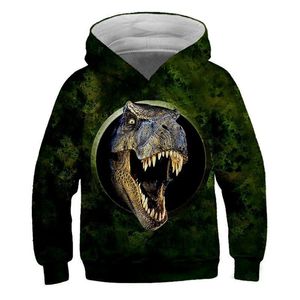 Jungen Cool Dinosaurier Musterung 3D Hoodies Herbst Teen Kinder Tier Hoodie Infantil Kleinkind Junge Mädchen Kostüme Sweatshirt Kleidung LJ201128