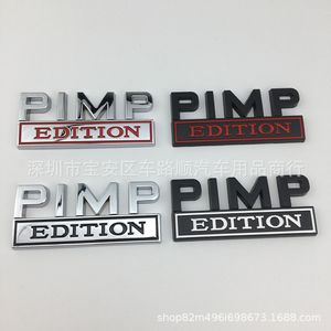 Sublimazione Decorazione del partito 1PC PIMP EDITION Adesivo per auto per camion automatico 3D Badge Emblem Decal Accessori auto 8x5cm Inventario all'ingrosso