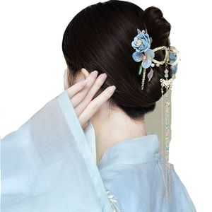 Clipes de cabelos tradicionais de estilo clássico chinês Fork para borboleta de borboleta de borboleta elegante para barrettes de casamento acessórios