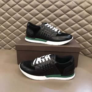 [Originals Box] Luxury Dress Shoes Mens Flat Bottoms Running Sneakers Fashion Low Top Leather Weaving Breathable Lightweight Comfy Fitness Casual Trainers EU 38-45