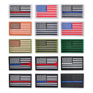 Notions Bandiera degli Stati Uniti d'America Patch ricamate Patch militari tattiche Distintivi all'ingrosso