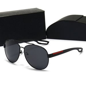 Мужские и женские поляризационные солнцезащитные очки-пилот, дизайнерские солнцезащитные очки, винтажные модные солнцезащитные очки с коробкой