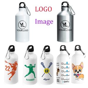 Customize Water Personalized Sports Metal Bottle Print Of Feature Your Design Advertising DIY Text Name 220706