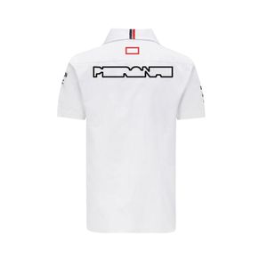 F1 2022 Yeni Team T Shirt Düğmesi Gömlek Yaz Yarışı Kısa Kollu Formül Formül Bir Tişört Kısa Kollu Erkekler Fan Jersey Yarış Takımı Plus Boyut 7OSV
