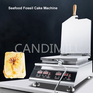 Ticari deniz ürünleri fosil kek makinesi gıda işleme ekipmanı karides bisküvi tarak gözleme yapımcısı fosil waffle kraker