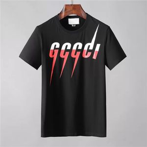 High Street Mens Designers Stylist T Shirt Man Womens Tshirts With Letters G tryck Korta ärmar Bomull Tees Shirts Män Slim Fit T-shirts Asiatisk storlek M-XXXL