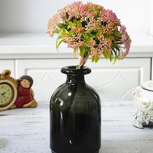 Dekorativa blommor kransar jul bär konstgjord tallkon för dekoration falsk blommaträd gren diy hemfest dekor