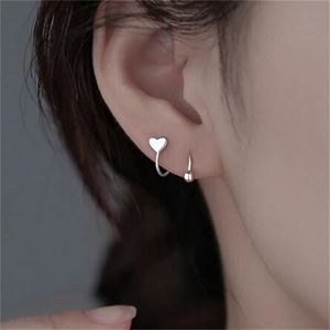 Ear Cuff Stainless Steel Screw Ball Star Heart Ear Buckle Rotating Wave Mini Stud Earrings for Women Personality Jewelrry GC1550