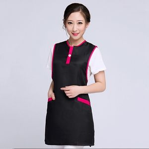 Women Kitchen Aprons Salon Hairdresser Working Apron Beauty Spa Cutting Bib Styling Cape Waist Cloth Uniform 220507