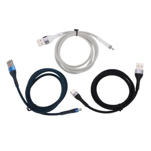 3A Micro USB Kabel Nylon Nylon Szybkie kable ładowania dla Samsung Huawei Xiaomi Telefon komórkowy typ-C microSB Data przewód przewód danych