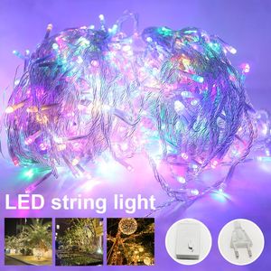 Strings Christmas Lights Outdoor Waterproof LED Icicle String Decorations Holiday Lighting Wedding DecorLED