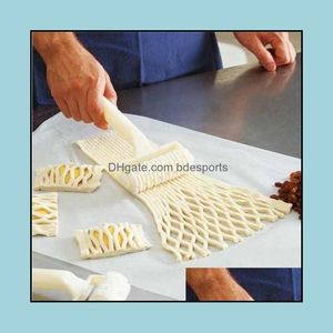 Cake Tools Bakeware Kitchen Dining Bar Home Garden Small Size Baking Tool Cookie Pie Pizza Bread Pastry Lattice Roller Cutter Plastic Con