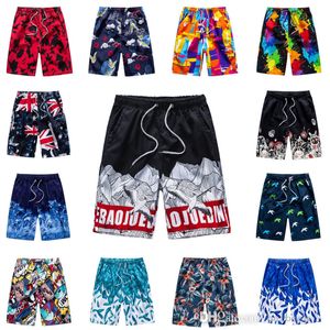 Varejo plus size m-4xl Summer Mens Beach shorts casuais calças de praia floral solta