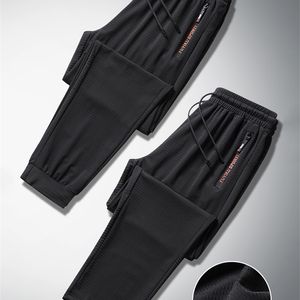 Summer Breattable Mesh Black Sweatpants Men joggers sportkläder baggy byxor manliga casual track byxor plus storlek 7xl 8xl 9xl 220704