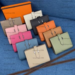 Designer-Geldbörse Espom Damenbrieftaschen Silberne Schnalle Ganzes Rindsleder Kartenhalter Taschen Mode Echtes Leder Lange Geldbörse Für Damen Kommen Sie mit Box-Seriennummer