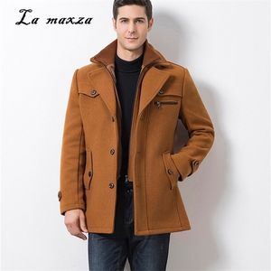 Плюс размер 2020 Smart Casual Mens Coats Pockats модные карманы зимнее платье пальто новое прибытие LJ201110
