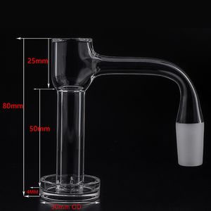 전체 용접 경 사진 가장자리 흡연 4mm 바닥 Terp Slurper 석영 Banger 10mm 14mm 18mm 20mmOD Dab Rigs 수도관 용