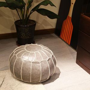 Almofada/travesseiro decorativo marroquino PU POUF POUF MOLO ROUNDO SEMPLE