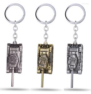 Keychains Tank Keychain World Game Mini Pendant Gift till Man Brave Brother Make Trendy Jewelry Emel22