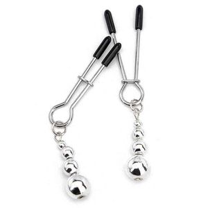 Wholesale breast bondage rings for sale - Group buy Anal toys Metal Nipple Clamps clips ring bell torture slave BDSM breast Bondage restraint Sex Toy For Women Couple play Game