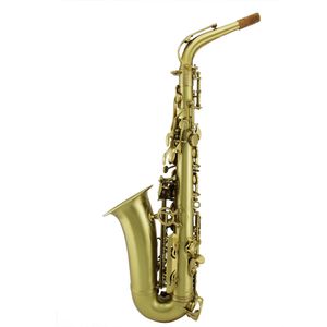 Saxofone alto polido de laca de laca amarela de alto grau-ouro