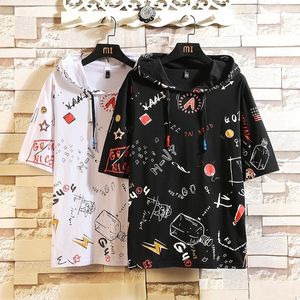 Summer Short White Black RED GREEN Hoodie Sweatshirt Mens Hip Hop Punk Pullover Streetwear Casual Fashion Clothes 201113