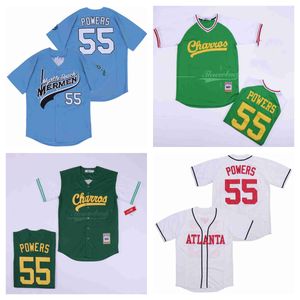 Movie Jerseys #55 Kenny Powers Eastbound and Down Mexican Charros jersey Mens S-XXXL