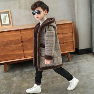 Winter jackets girls Children 3-14 years Girl Coat Casual Jackets Girl's Hoodies Kids Clothing fleece Baby Warm Jacket LJ201203