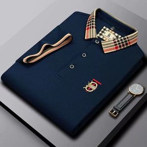 High-End-Marke besticktes Kurzarm-Poloshirt aus Baumwolle für Herren T-Shirt Koreanische Modekleidung Sommer-Luxus-Top