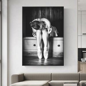 Linha sexy de lona pintando imagens de arte de parede para pôsteres e impressões de salas de estar moderna imagem decorativa sem moldura