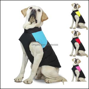 Dog Apparel Supplies Pet Home Garden New Clothes Down Jacket Fall/Winter Warm For Small Medium Large 4 Colors 8 Sizes Drop Delivery 2021 4