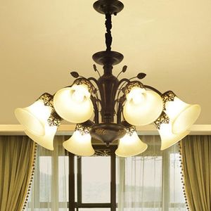 Appareils D'éclairage De Plafond Suspendu achat en gros de Pendants lampes American Retro Chandelier Plafond salon Assis de salle à manger en suspens