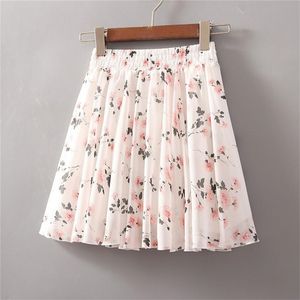 Summer Korean Women High Waist Chiffon Mini Skirt Sweet Ladies Elastic A-line Umbrella Shorts s Big Swing Short 220509