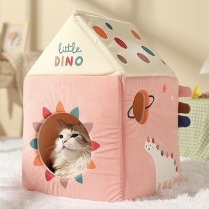 Cartone del latte nido per animali domestici Salute e comfort ambientale in inverno cuccia per gatti prodotti per la casa del cane tenda per animali domestici accoglienti letti per caverne Indoor 220323