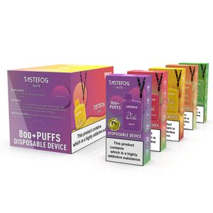 Puff Flex 800 träffar 2% engångsvapslåda TAIDEFOG QUE 15 Flavors TPD Electronic Cigarette Factory Pris i Hot Selling