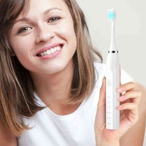 Hushåll vibrerande mjukt borst Stansanordning Laddning Automatisk ultraljud Vuxen Electric Tooth Brush Tandborste borstar 220627