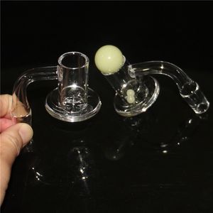 Smoking Blender Spin Quartz Banger paznokci fazowana krawędź Terp Slurper Bangers 14mm męski wspólny 90 stopni OD 20mm nektar kwarcowy porady