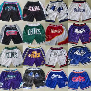 Män bara Don Pocket -dragkedja Fly Basketball Shorts Elastic midja Sport slitage Strybyxor Sömda byxa dragkörning springa härden