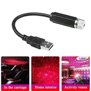 Red Car Roof Star Night Light USB Interface Light Party Lamp Decorative Lights