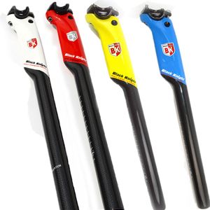 Wholesale red carbon seatpost for sale - Group buy Black Knight Road Bicycle Seat Post K Carbon Fiber Bike Aero Seatpost mm red white blue yellow Cycling parts166D