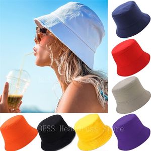Unisex Cotton Ladies Женщины летние солнцезащитные крема Панама Sunbonnet Outdoor Fisherman Beach Cap Bucket Hat Men 220727