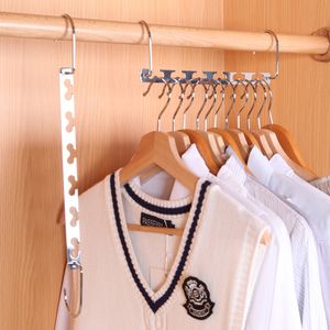 Closet Clothes Organizer Lagringshållare Saver Magic Wonder Metal Space Saving Clothes Hangers HH22-225