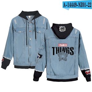 Preferential High Quality Stranger things Hoodies Denim jacket Men/Women sweatshirt Stranger things Boy/Girl Pullovers T200827