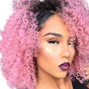 kinky curly crochet hair anthetic antliding hair extensions marleybob reds 90 strands/pack