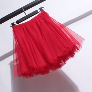 Uczeń uniwersytetu Linia elastyczna szkoła spódnicy w talii Slim Girl Costume plisted mini-spódniczka puszysta krótka gazą spódnice o wysokiej talii