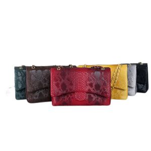 Luxury Designer Womens Handbags Purses Crocodile Leather Shoulder Bag Crossbody Bags Purse Clutch Metal Logo Lady Chain Strap Wallets Tote Messenger 8800-1