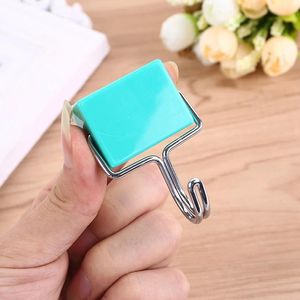 Magic Magnetic Hooks Hanging Key Sundries Kitchen Refrigerator Strong Magnet Sticky Hook Home Decoration 180° Rotate Metal Hook