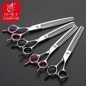 Fenice Japan 440C stainless steel 6.75/7 inch pet dog grooming scissors thinning shears for dogs thinning rate 70% 220423